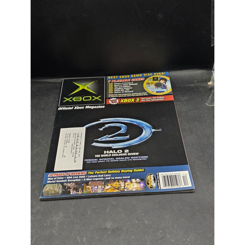 Official Xbox Magazine Dec 2004 Issue #38 Halo 2 World Exclusive Review OXM